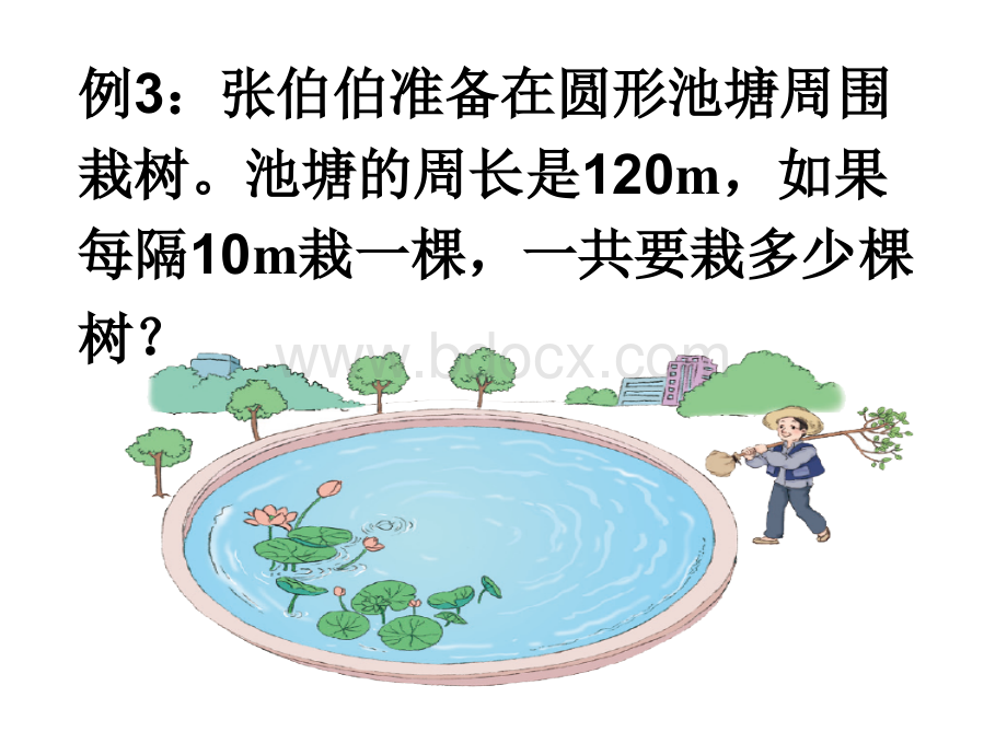 最新人教版五年级上册植树问题例3(封闭图形)课件PPT.pptx_第3页