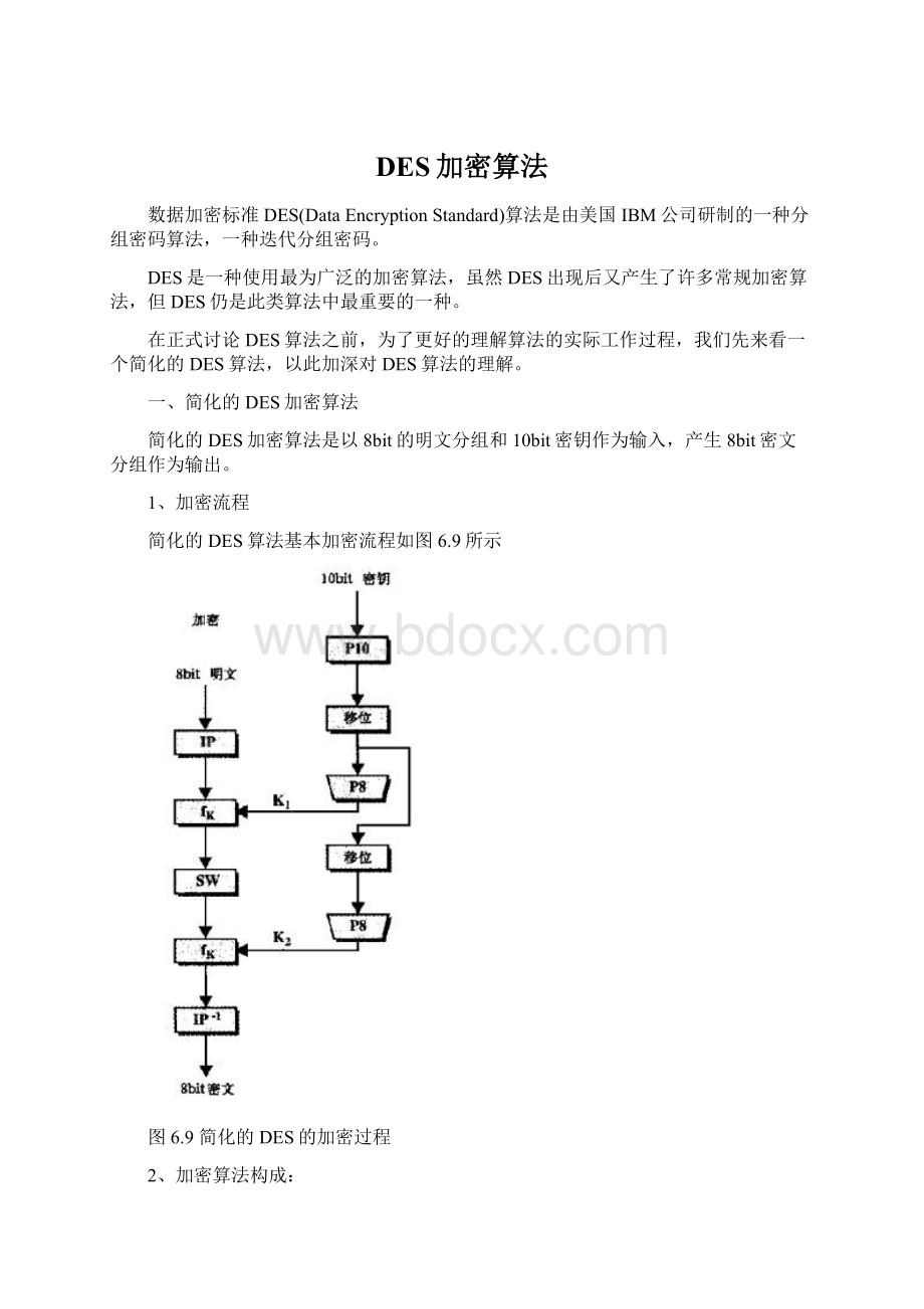 DES加密算法Word下载.docx_第1页