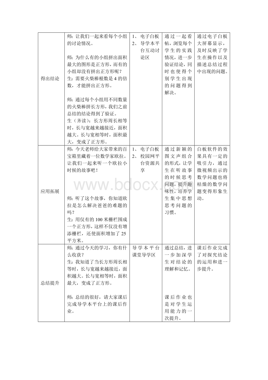 《数学广场谁围出的面积最大》优秀教学设计.doc_第3页