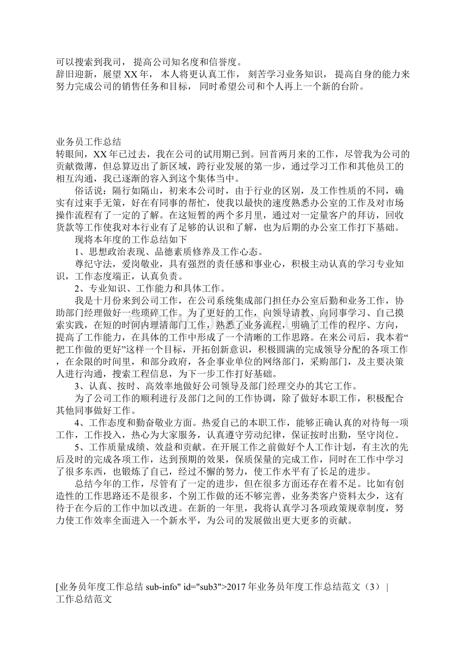 业务员年度工作总结范文3篇Word下载.docx_第3页