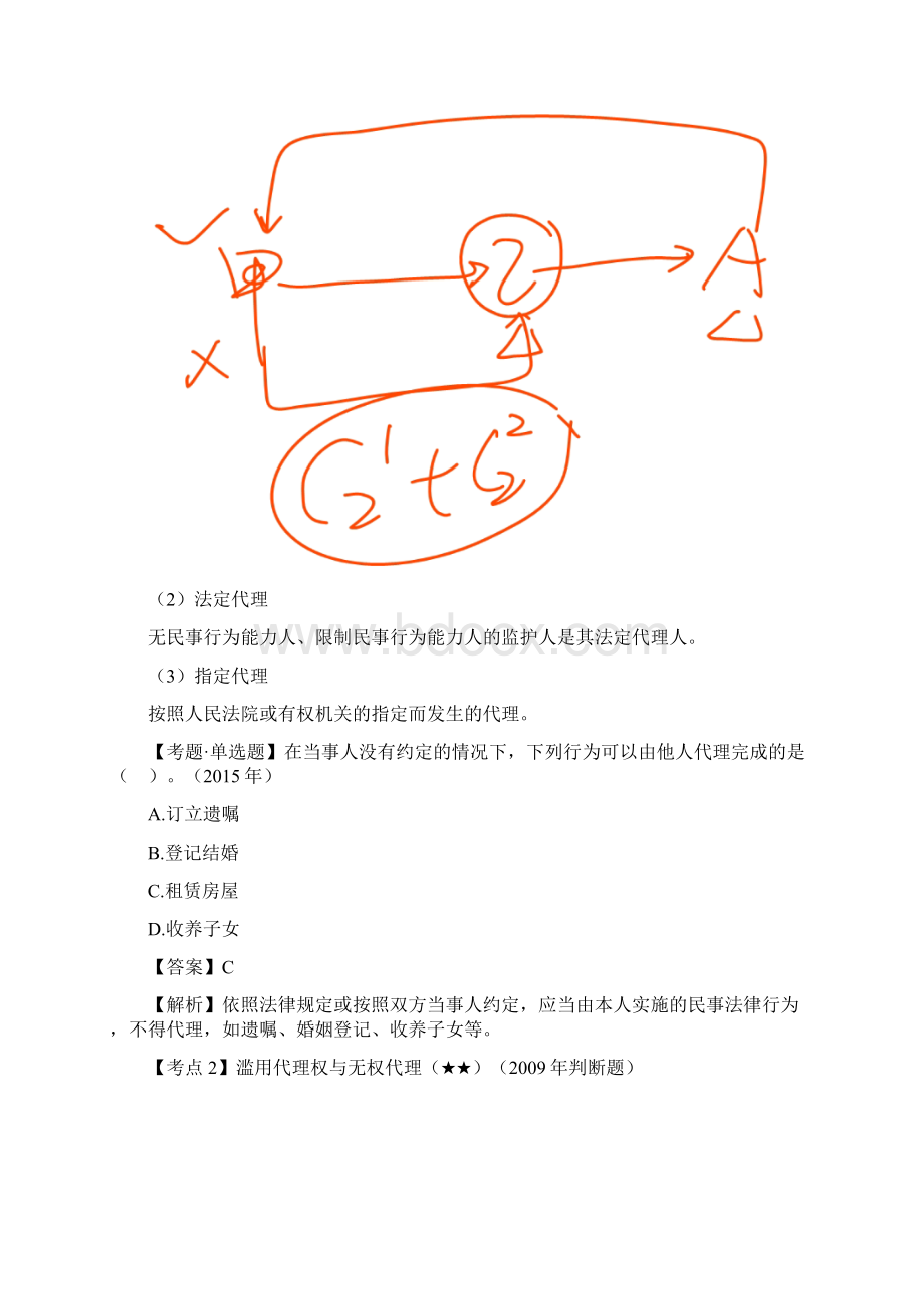 中级经济法讲义65讲第04讲代理制度概述滥用代理权与无权代理代理关系的中止仲裁的基本原则.docx_第2页