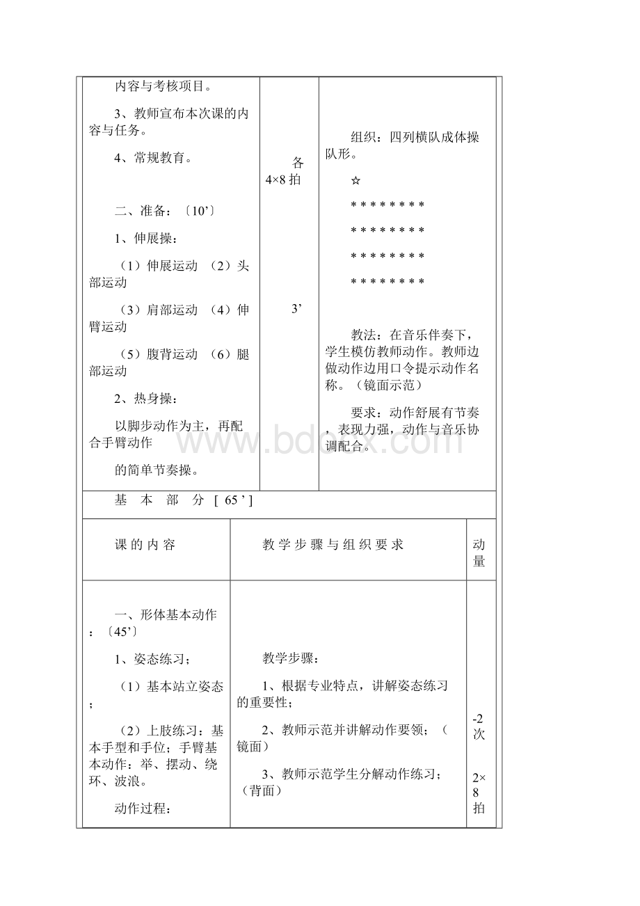 形体训练教案.docx_第2页