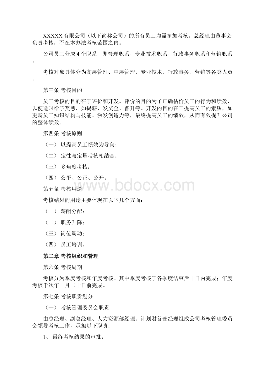 员工绩效考核标准试行版.docx_第2页