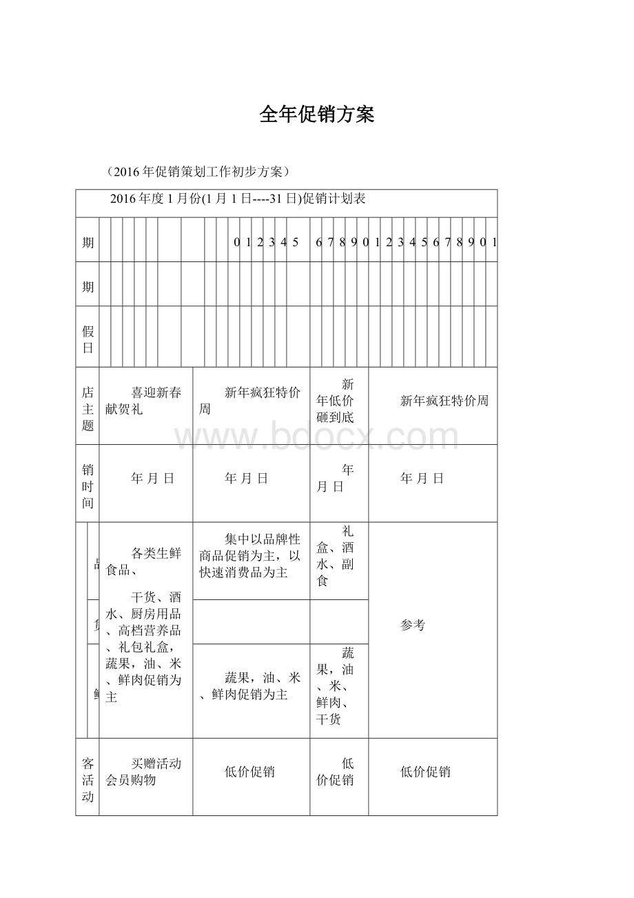 全年促销方案.docx