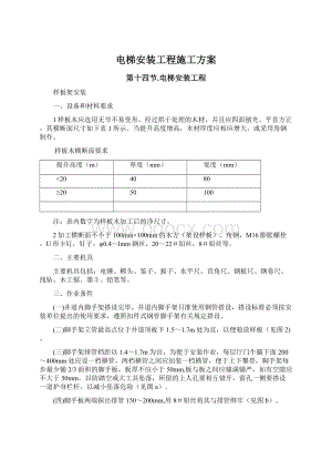 电梯安装工程施工方案.docx