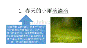 语文S版三年级下学期语文《春天的小雨滴滴滴》PPT格式课件下载.pptx