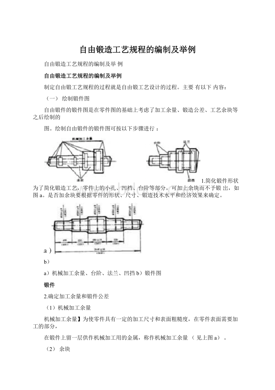 自由锻造工艺规程的编制及举例.docx_第1页