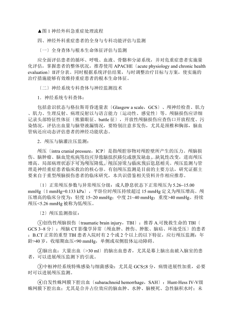 中国神经外科重症管理系统专家共识版Word下载.docx_第3页