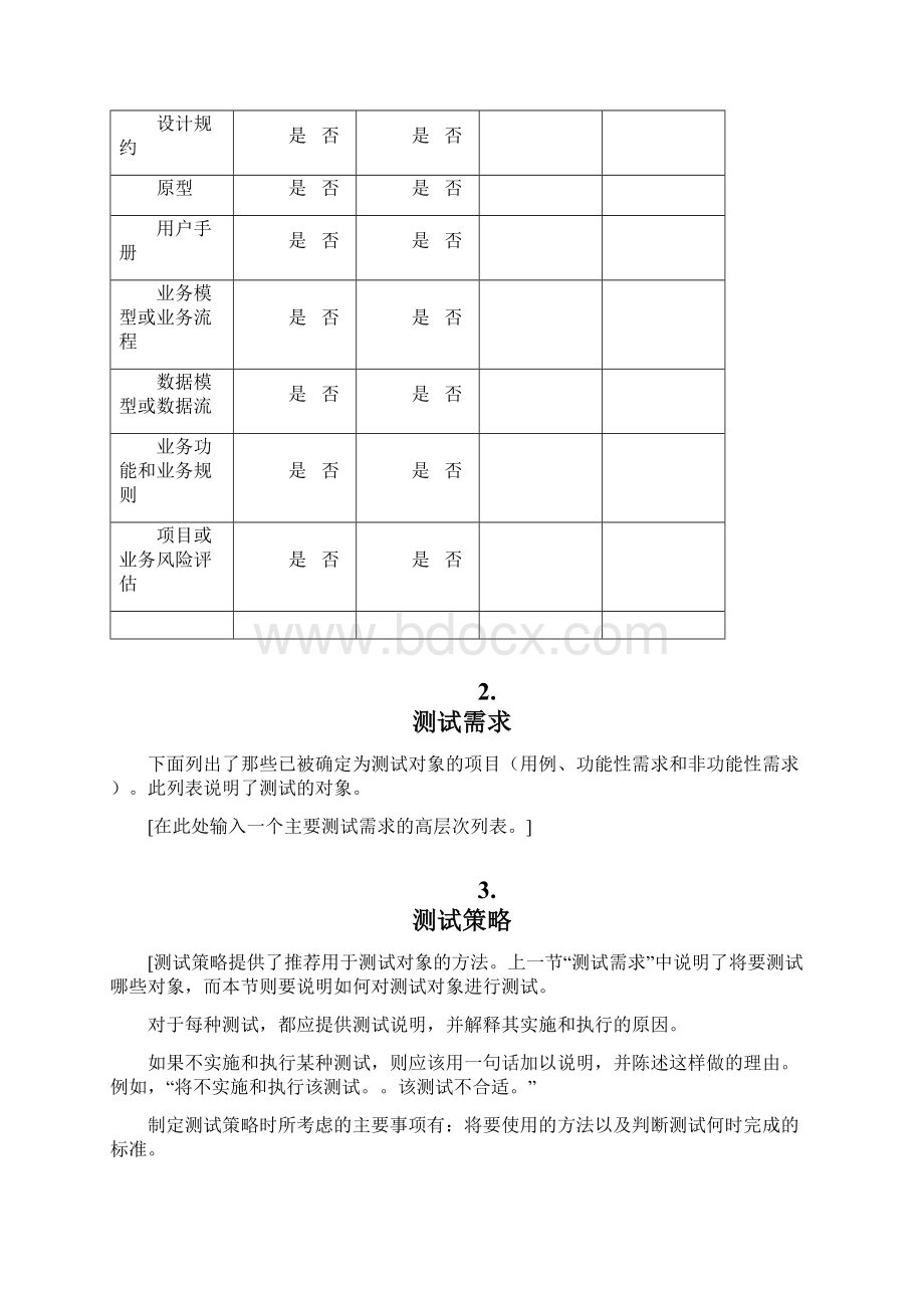 软件测试计划清单模版.docx_第3页