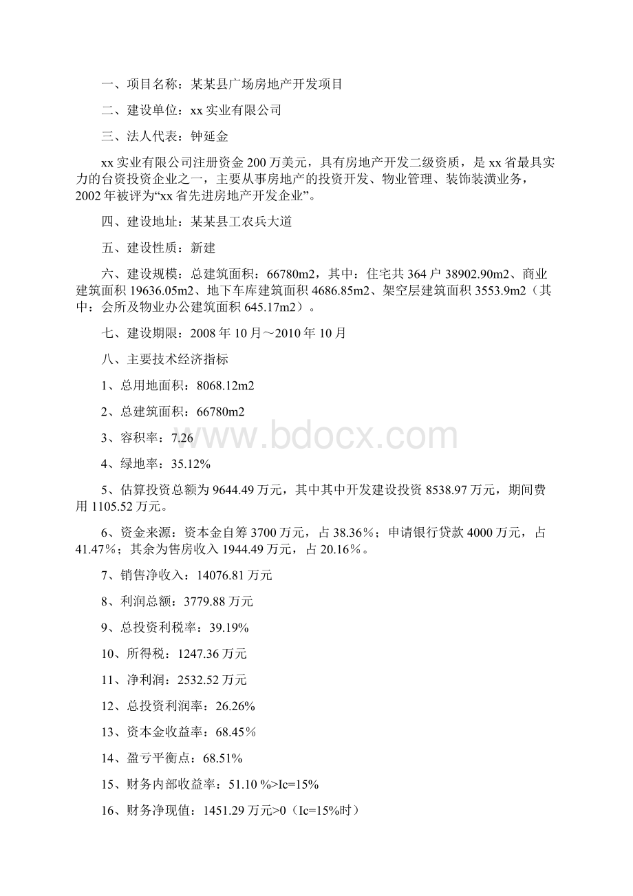 广场大道房地产开发项目可行性研究报告.docx_第2页