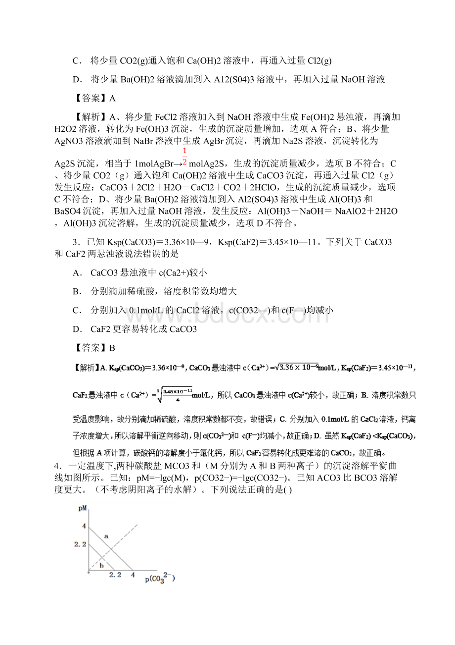 领军高考化学易错点15盐的水解模拟题训练Word格式文档下载.docx_第2页