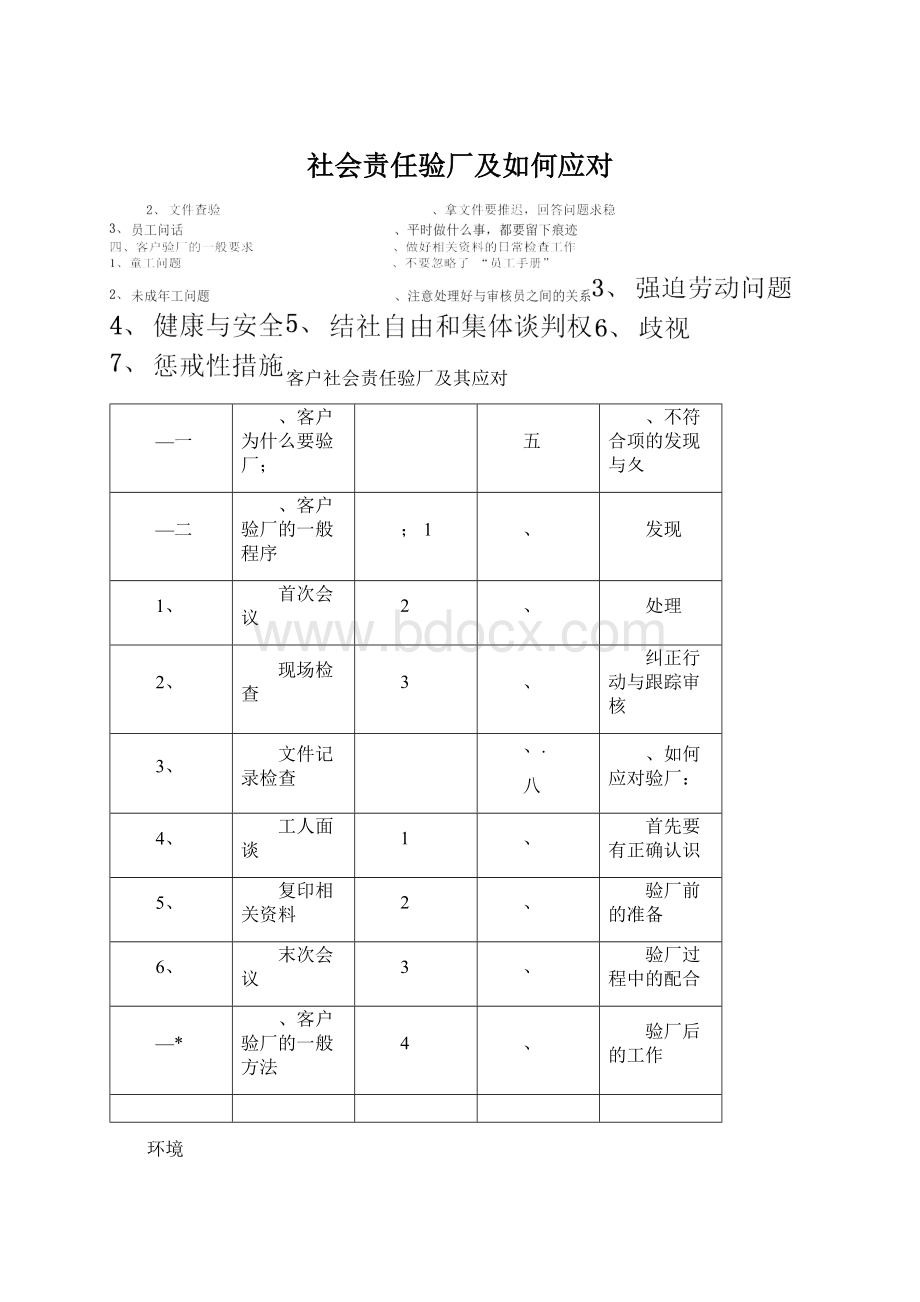 社会责任验厂及如何应对.docx