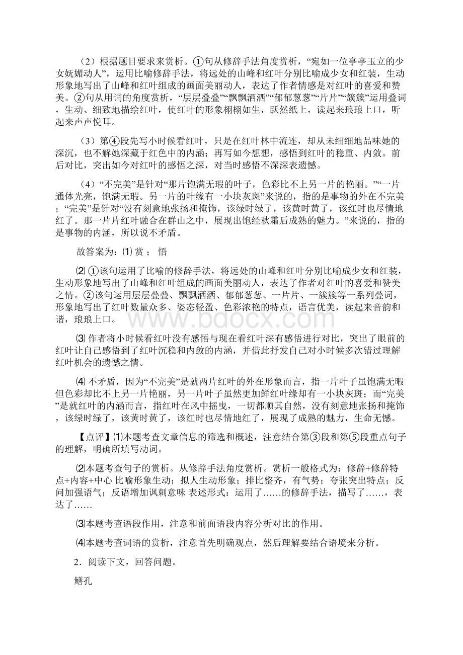 新部编人教版七年级 上册语文现代文阅读.docx_第3页