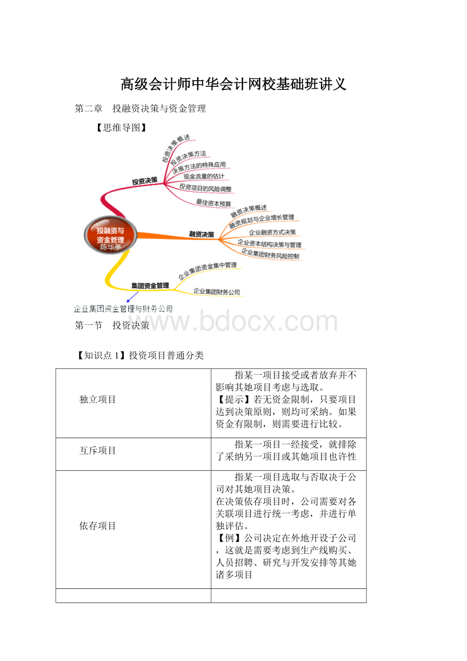 高级会计师中华会计网校基础班讲义Word下载.docx