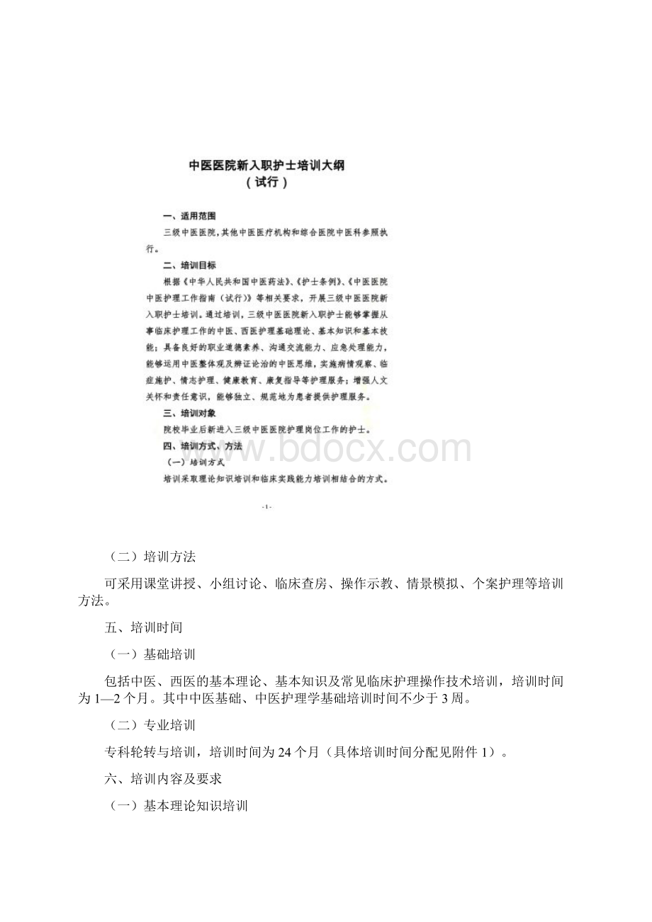 中医医院新入职护士培训大纲试行.docx_第2页