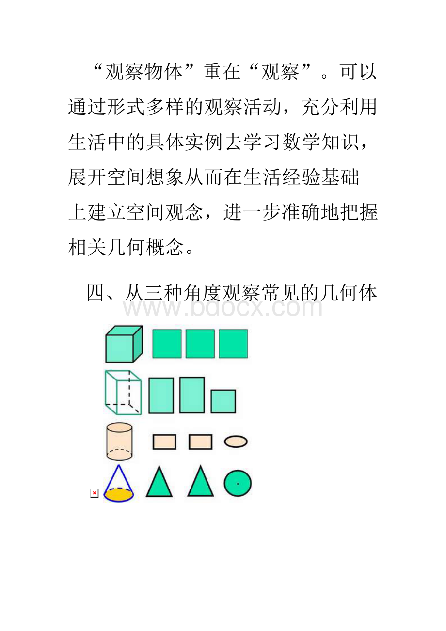 观察物体知识梳理Word格式.doc_第2页