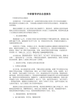 中班督导评估自查报告.docx