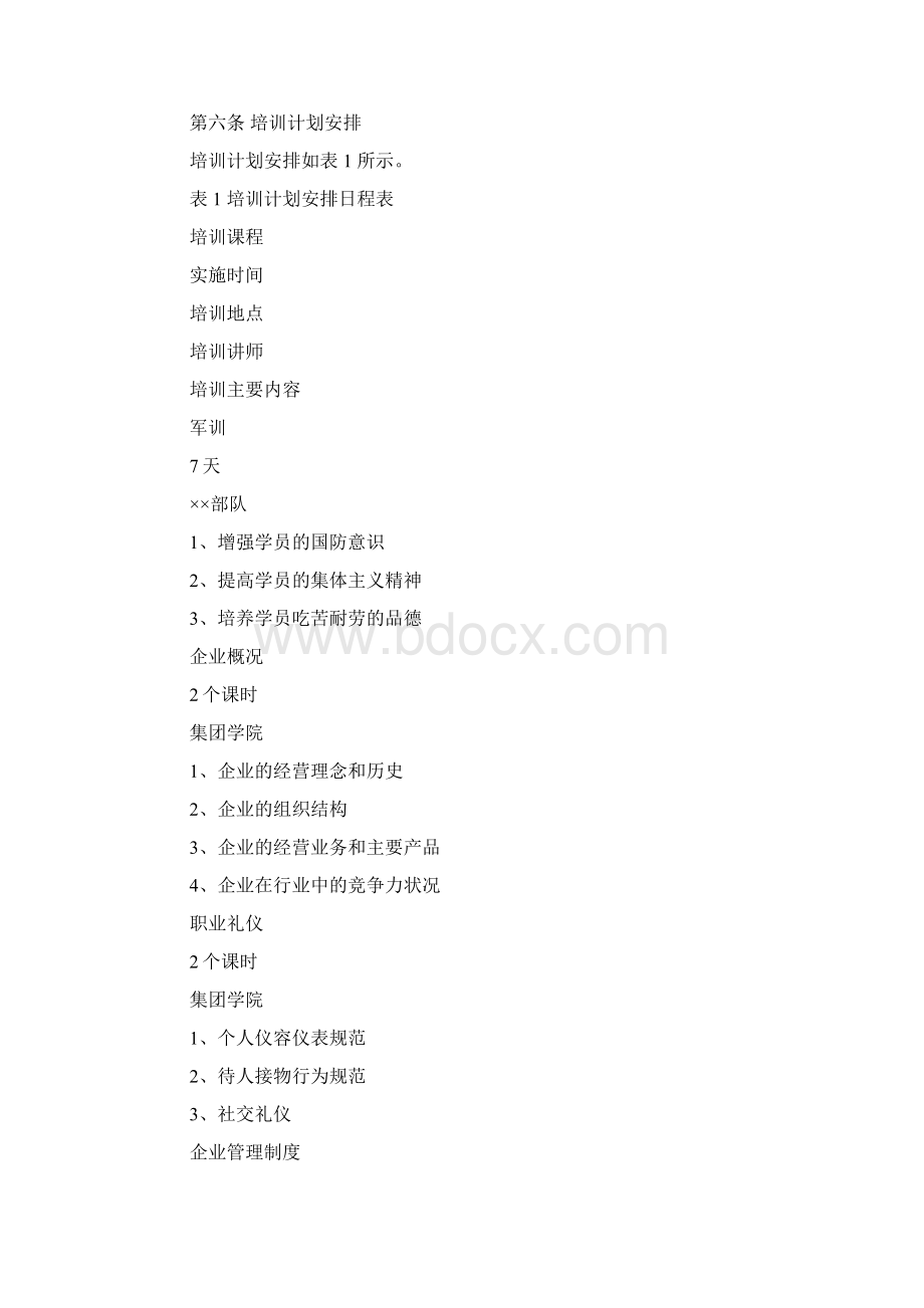 文秘知识新员工培训方案3篇Word下载.docx_第2页