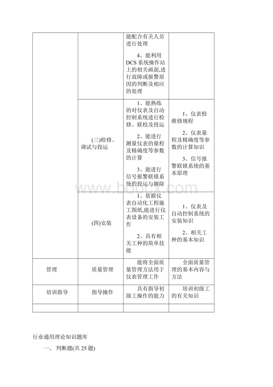 仪表维修工试题库中级工Word格式.docx_第3页