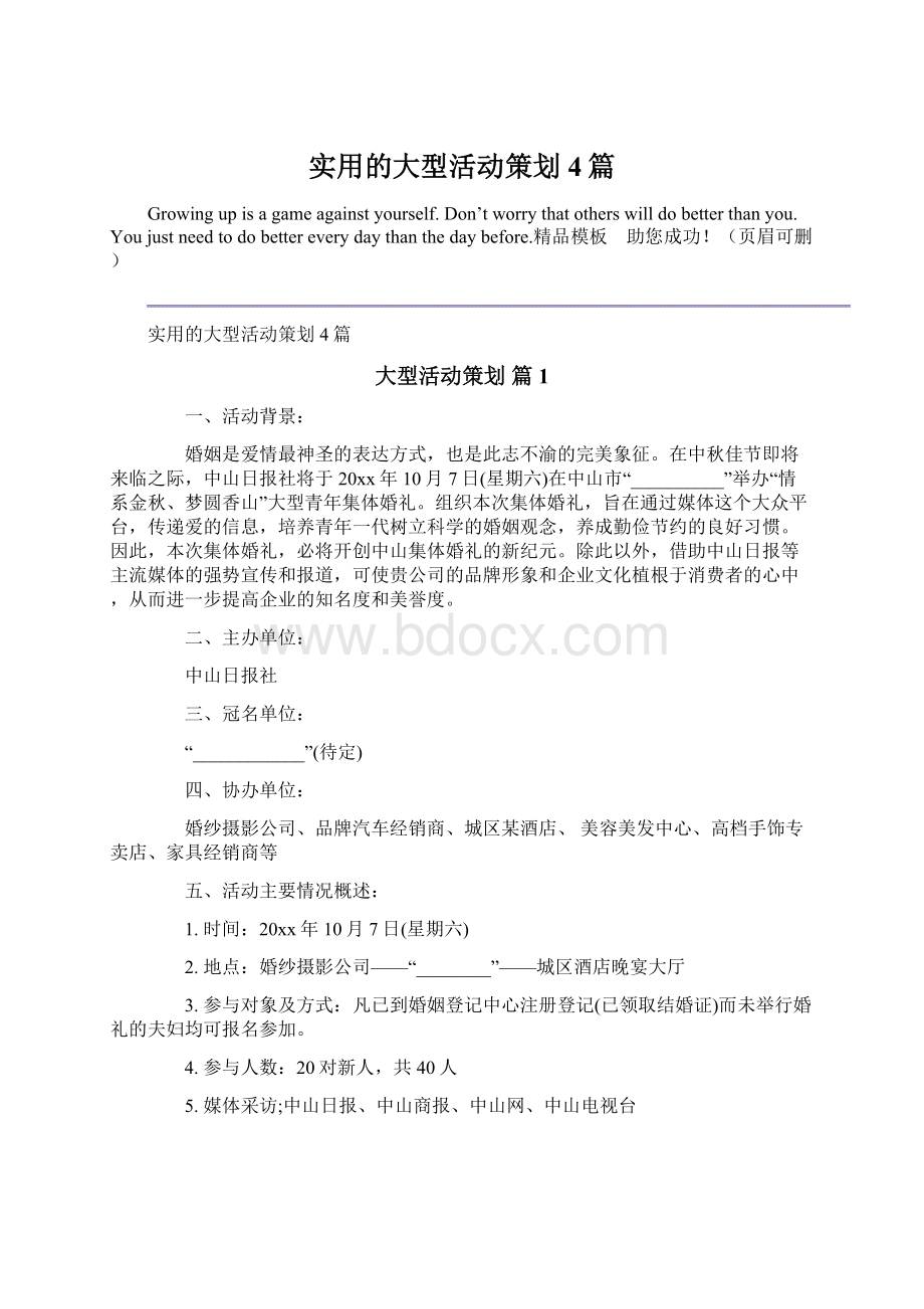 实用的大型活动策划4篇Word格式文档下载.docx_第1页