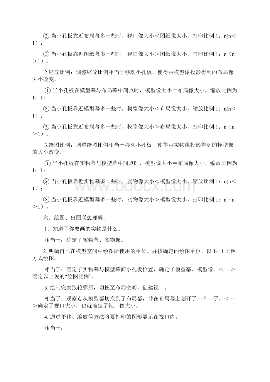 autocad中模型空间布局空间视口相关比例的联想理解.docx_第3页