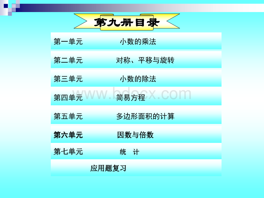 青岛版五年级上册数学总复习课件(全册).ppt_第1页