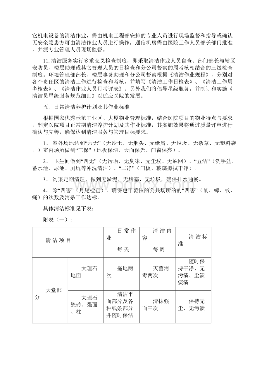 某医院卫生保洁方案样本Word文档格式.docx_第3页