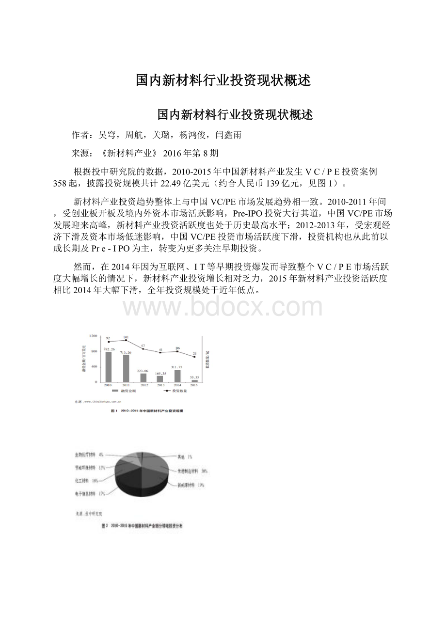 国内新材料行业投资现状概述.docx_第1页