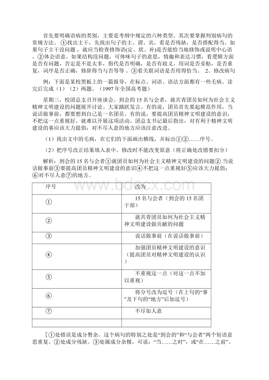 辨析并修改病句专题复习教案Word下载.docx_第3页