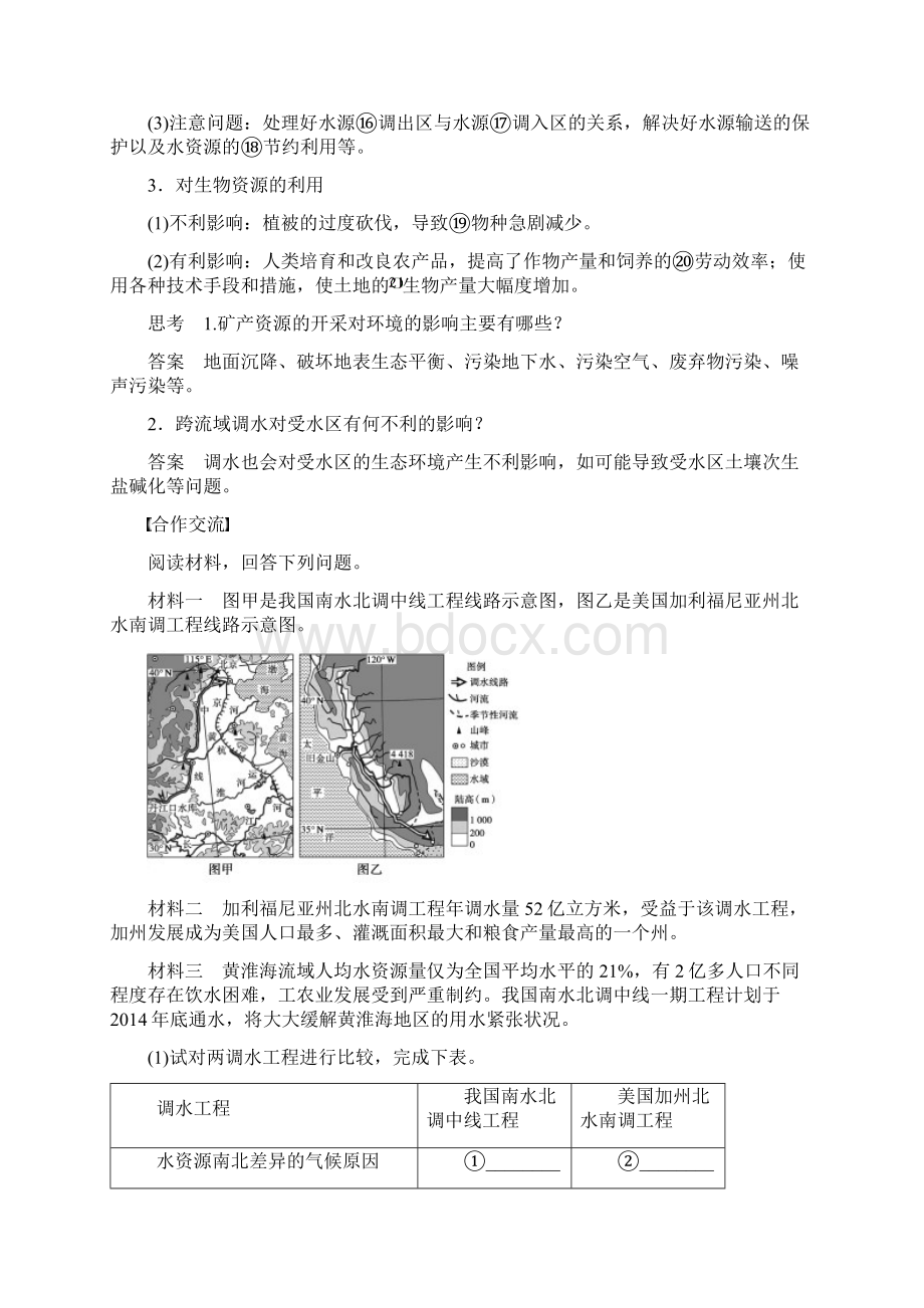 高中地理第一章第三节人类活动对区域地理环境的影响学案中图版必修3Word文件下载.docx_第2页