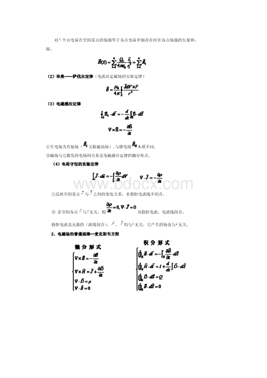 电动力学知识点总结及试题文档格式.docx_第2页