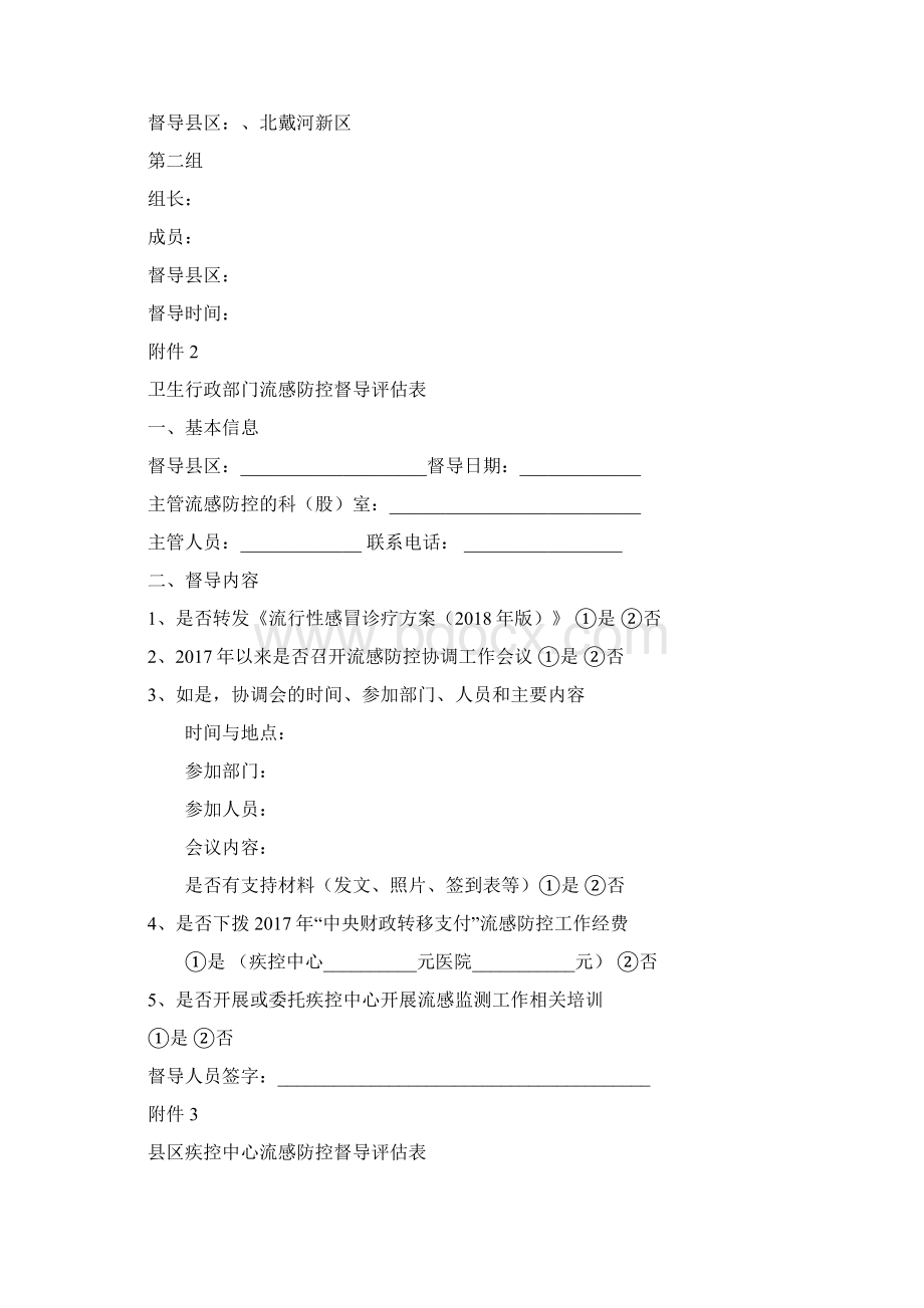 流感防控督导方案含全部督导表.docx_第3页