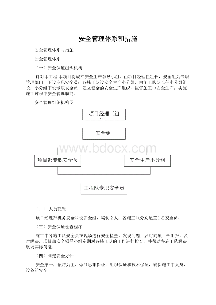 安全管理体系和措施Word文档格式.docx_第1页