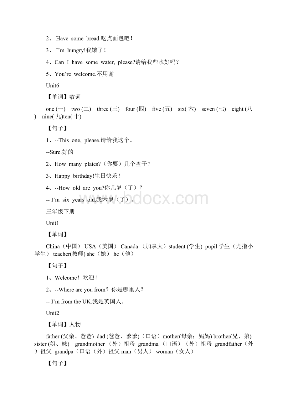 新版pep小学英语单词表.docx_第3页