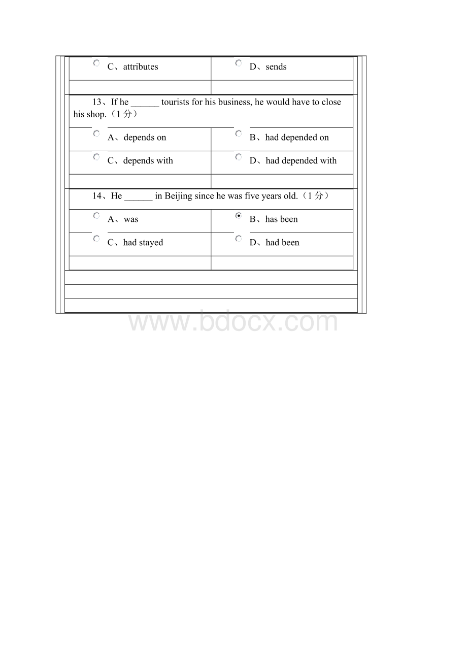 郑州大学远程教育专业英语1考试Word下载.docx_第3页