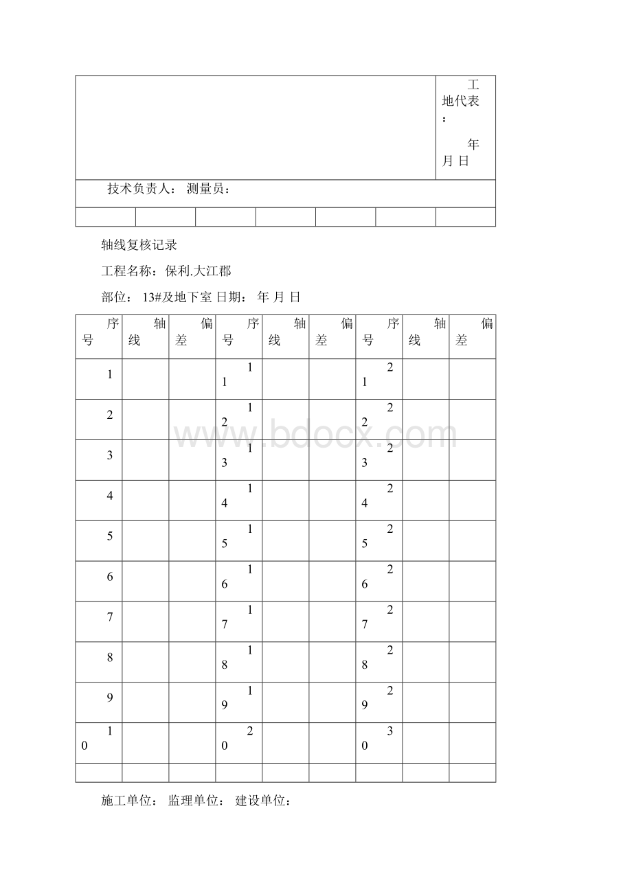 放线测量记录表图表.docx_第2页