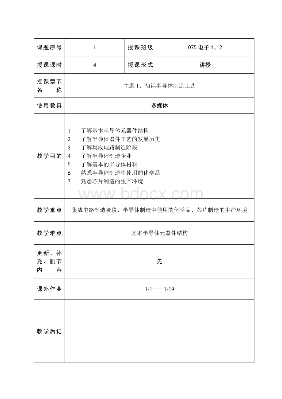 半导体制造工艺教案1.doc