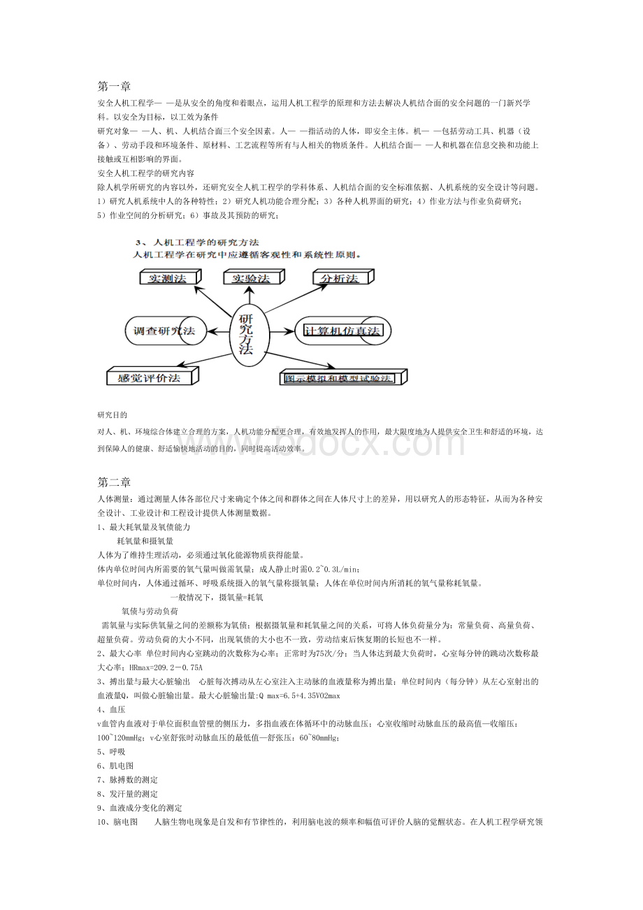 安全人机工程学复习知识点.docx_第1页