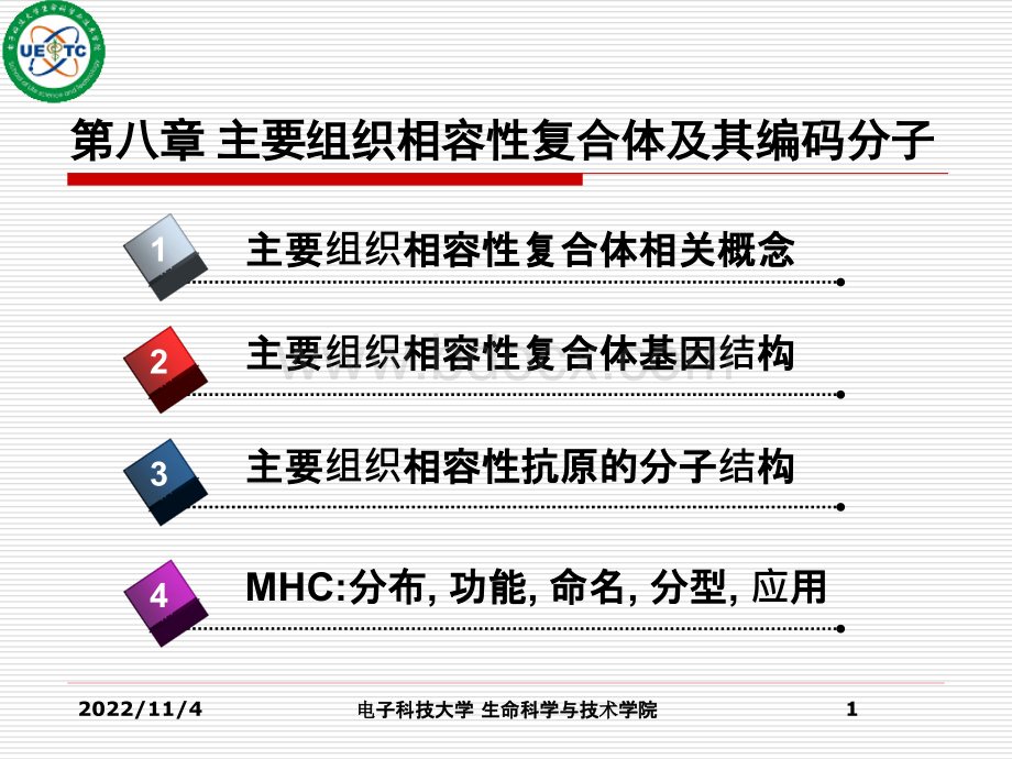 免疫学精选课件08-1主要组织相容性复合体及其编码分子PPT文档格式.ppt