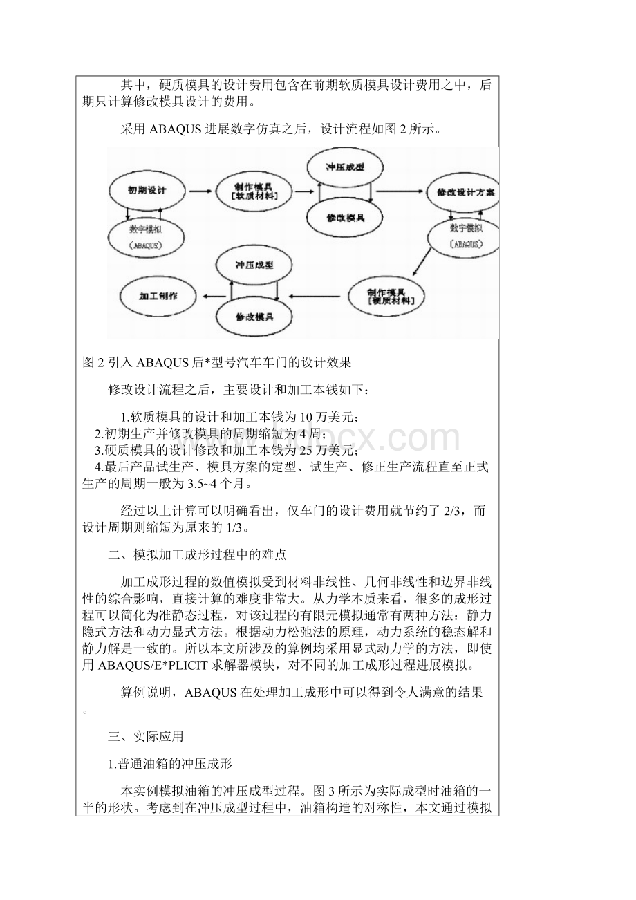 ABAQUS在冲压成形有限元模拟中的应用.docx_第2页