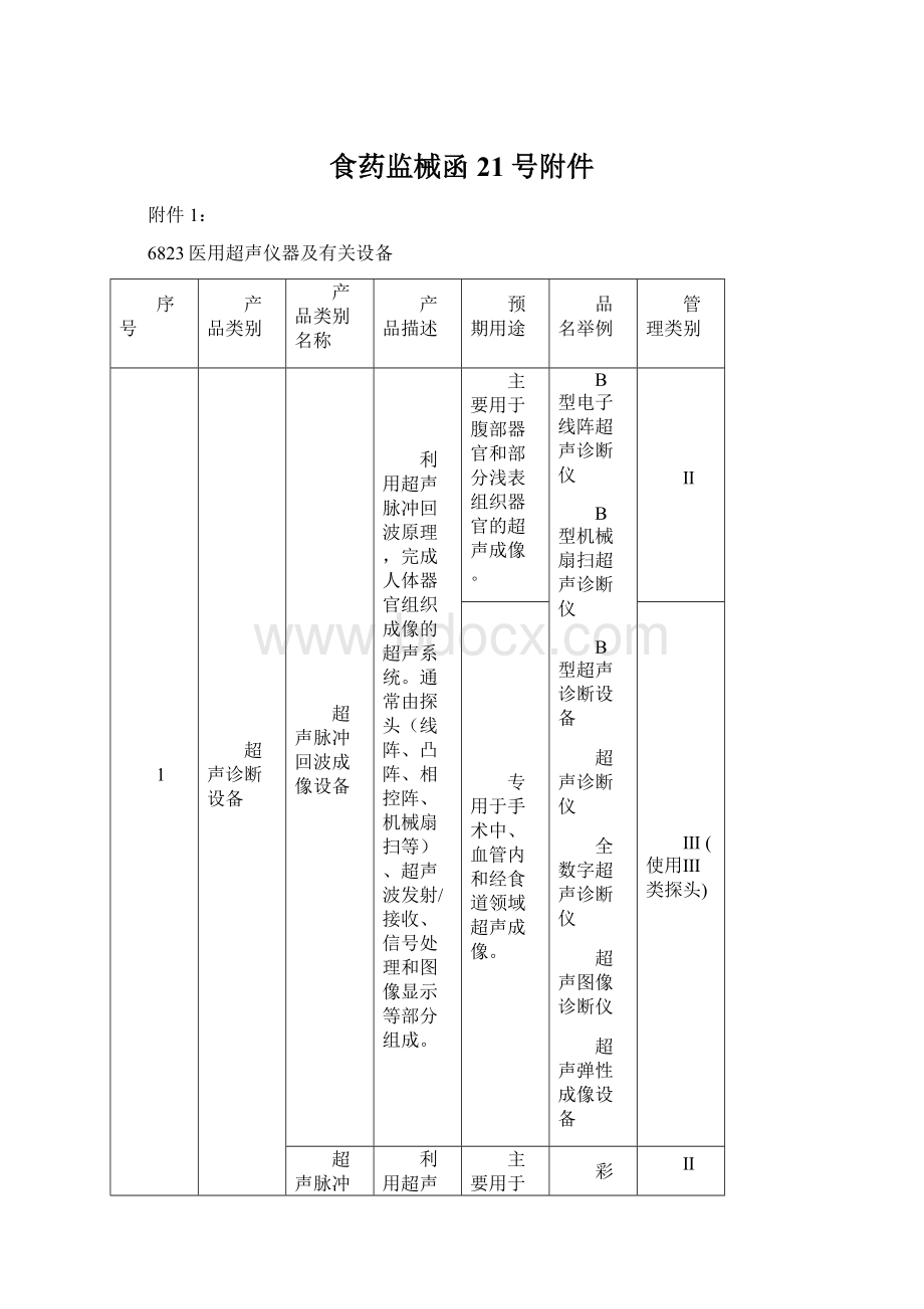 食药监械函21号附件Word文档格式.docx