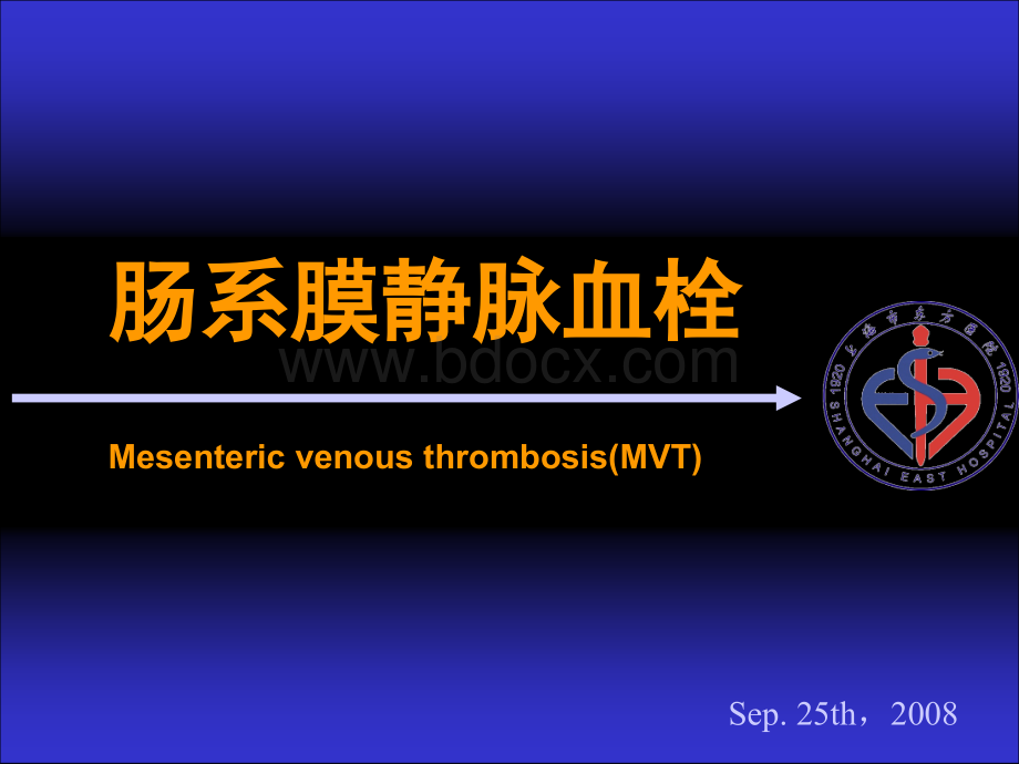 医学文库网-肠系膜静脉血栓【30页PPT课件】PPT文件格式下载.ppt