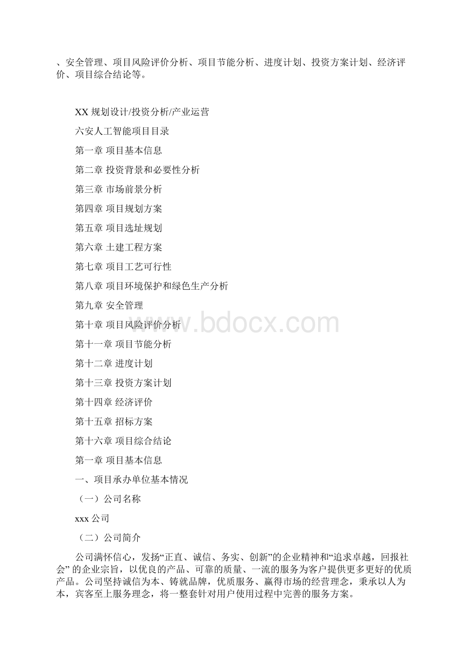 六安人工智能项目投资计划书文档格式.docx_第2页