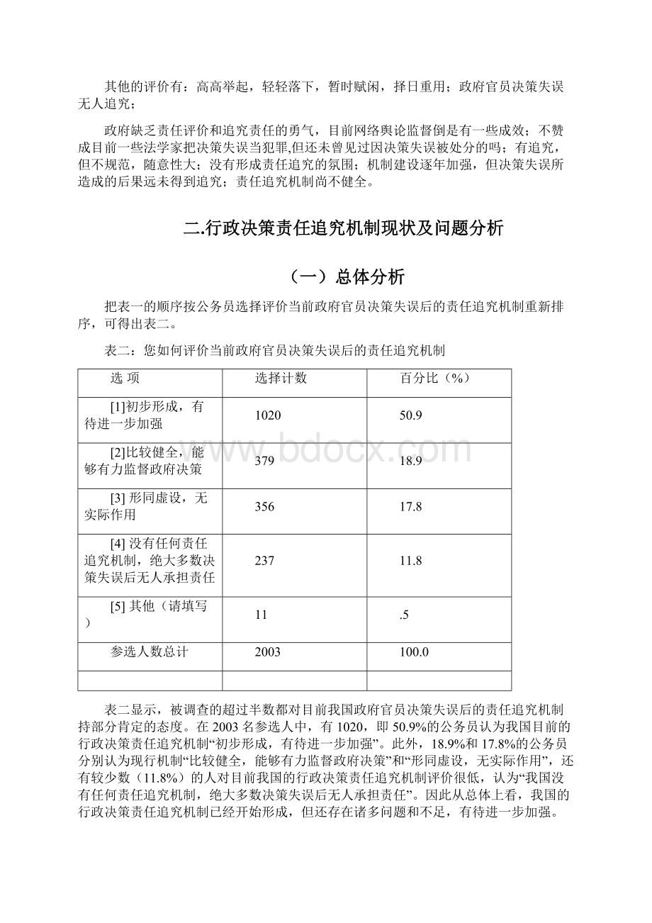 我国行政决策责任追究机制研究基于14省市调研数据的分析Word文件下载.docx_第3页