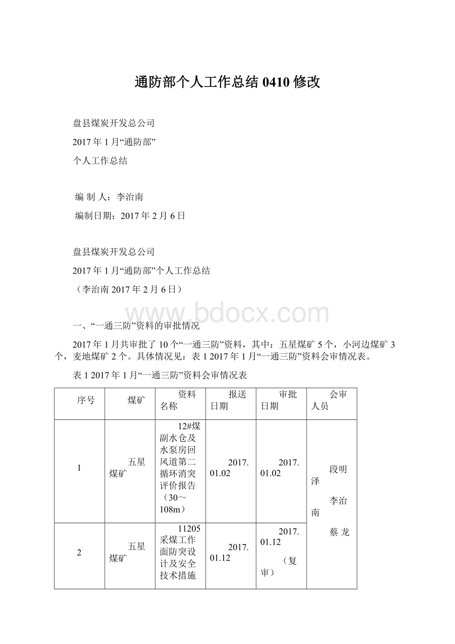 通防部个人工作总结0410修改Word格式文档下载.docx