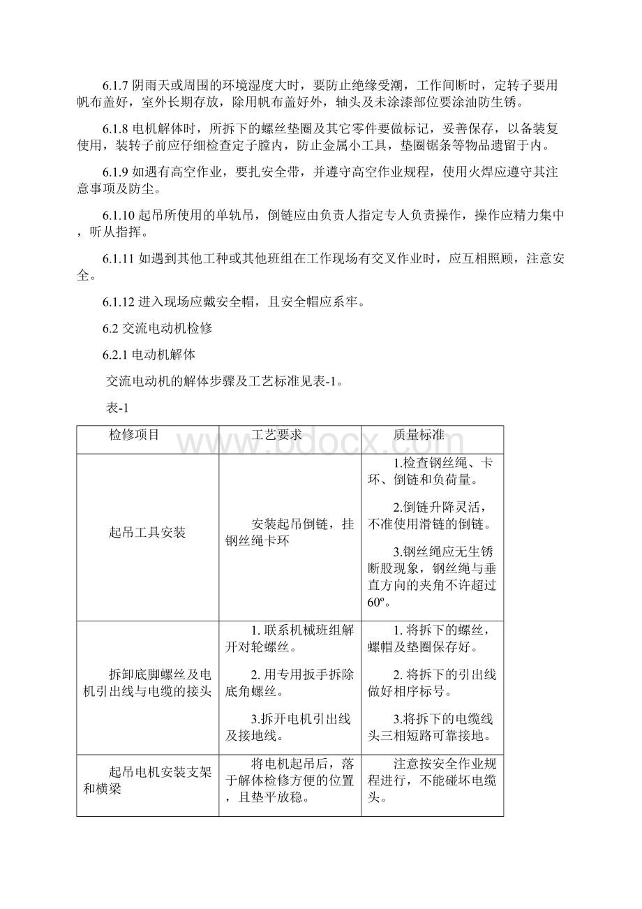 低压电机检修工艺规程完整.docx_第3页