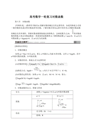 高考数学一轮复习对数函数.docx