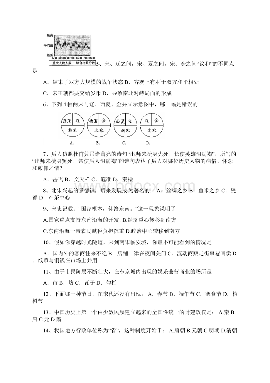 七年级历史下册期中试题12文档格式.docx_第2页