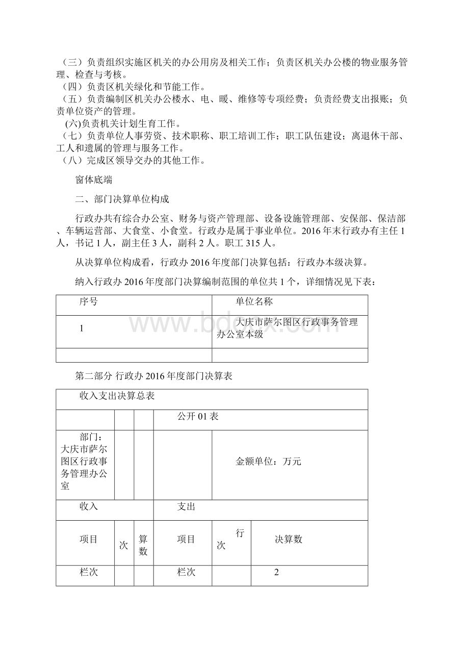 大庆萨尔图区行政事务管理办公室部门决算情况.docx_第2页