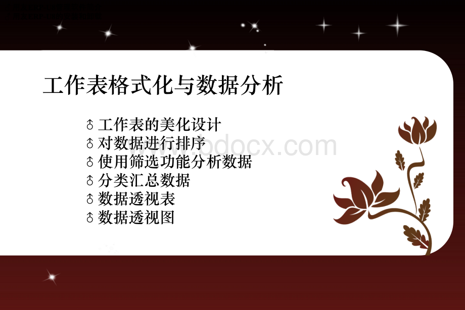 工作表格式化与数据分析.ppt_第1页